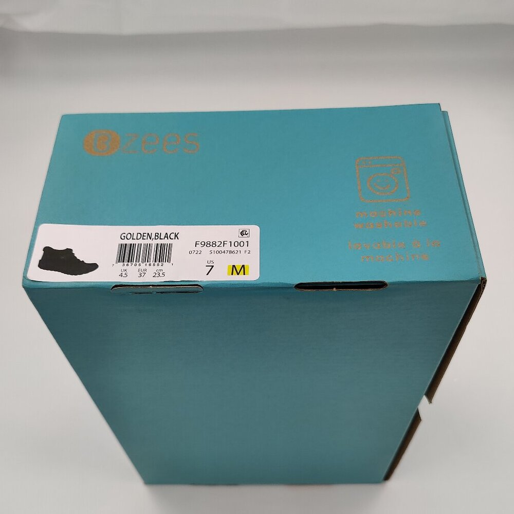 BZEES Golden Shoe in Black Size Women's 7 - Picture 6 of 6